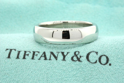 Tiffany & Co Platinum Classic Lucida Forever Wedding Band Ring 6mm Size 6.5 US