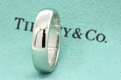 Tiffany & Co Platinum Classic Lucida Forever Wedding Band Ring 6mm Size 6.5 US