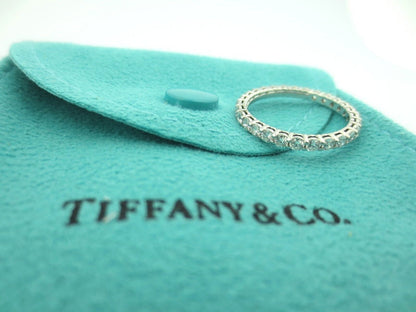 Tiffany & Co. Platinum Embrace Eternity .85ct 2.2mm Diamond Wedding Band Ring 6