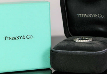 Tiffany & Co. Platinum Embrace Eternity .85ct 2.2mm Diamond Wedding Band Ring 6