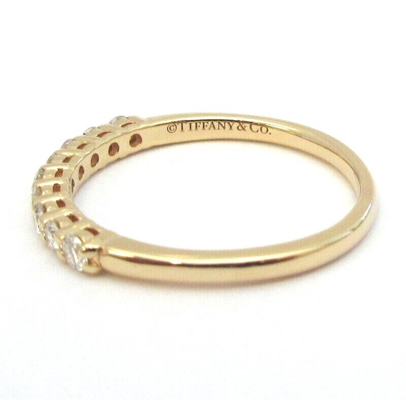 Tiffany & Co. Yellow Gold Embrace .27ct Diamond 2.2mm Shared Wedding Band 6.5