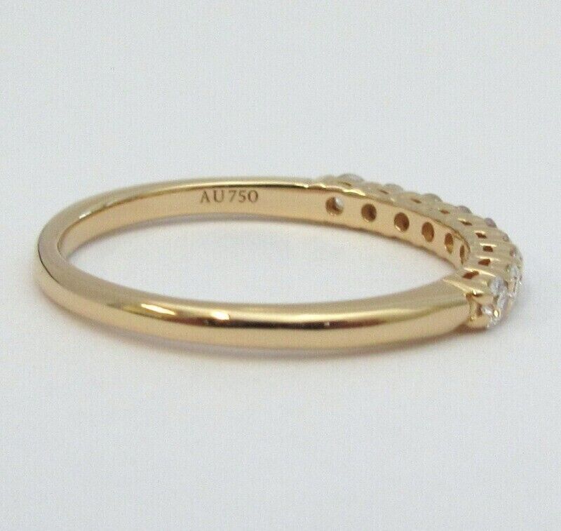 Tiffany & Co. Yellow Gold Embrace .27ct Diamond 2.2mm Shared Wedding Band 7