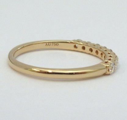 Tiffany & Co. Yellow Gold Embrace .27ct Diamond 2.2mm Shared Wedding Band 7